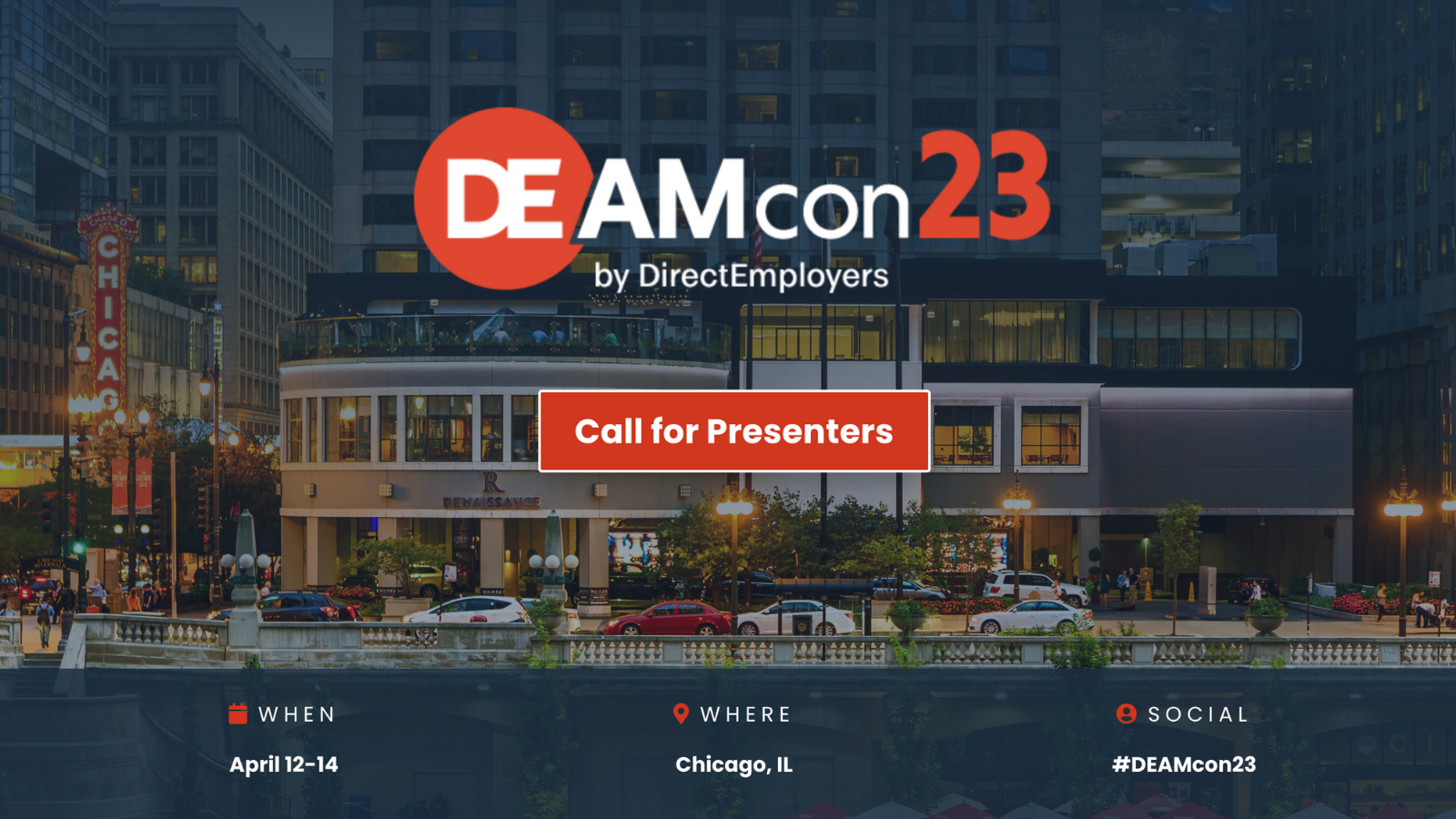 DEAMcon23 Call for Presenters - April 12-14 in Chicago