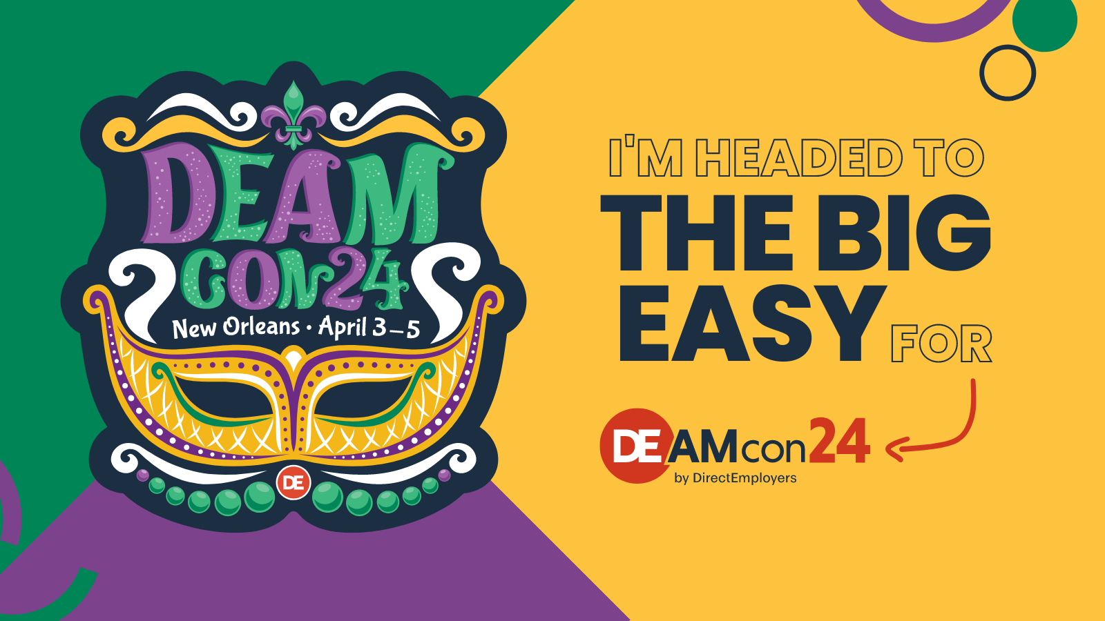 I'm headed to the Big Easy for DEAMcon24
