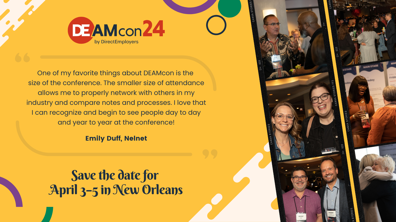 DEAMcon24 April 3–5 in New Orleans