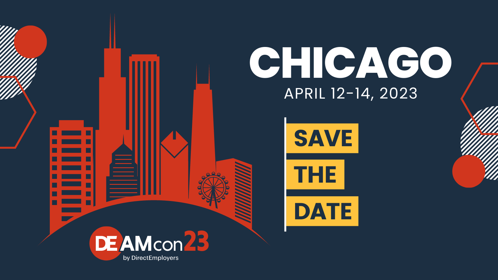 DEAMcon23 Save the Date Chicago April 12-14, 2023