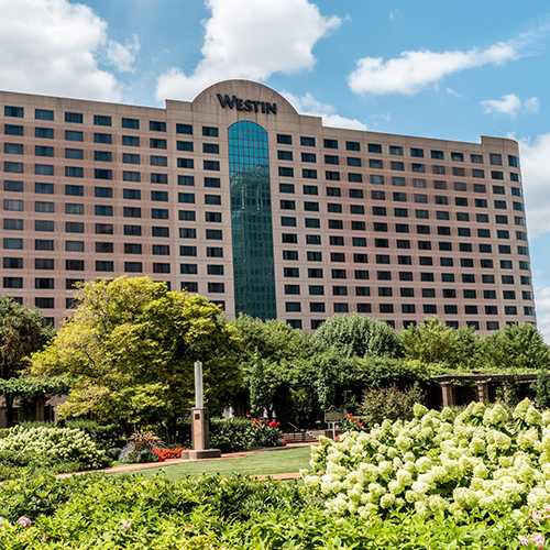 Westin Indianapolis exterior photo with landscaping
