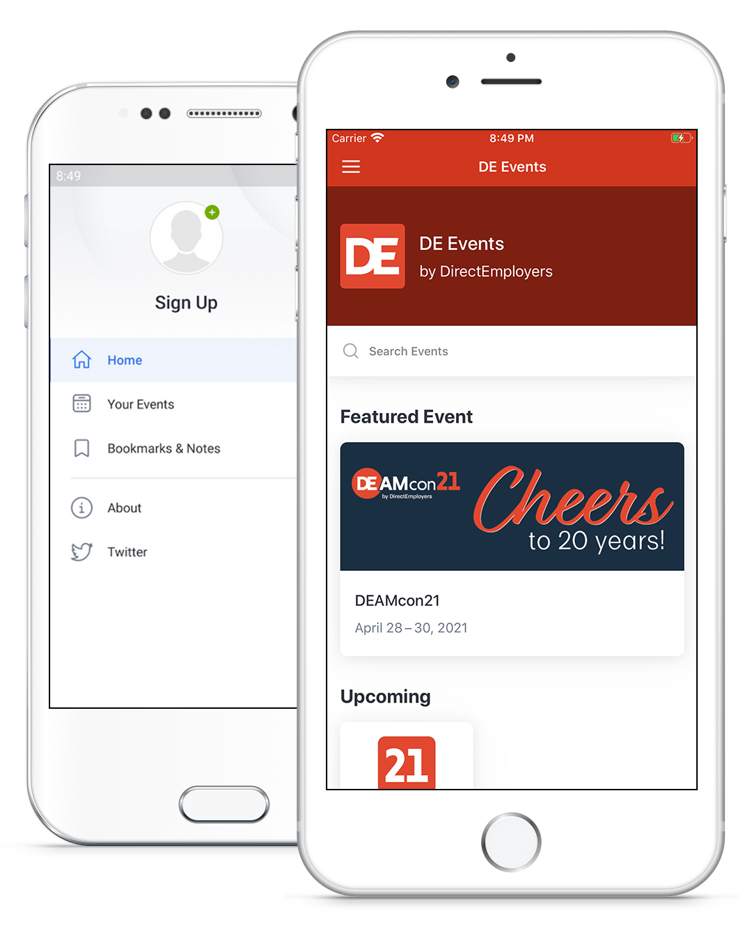 de-events-app-preview DE Events app preview