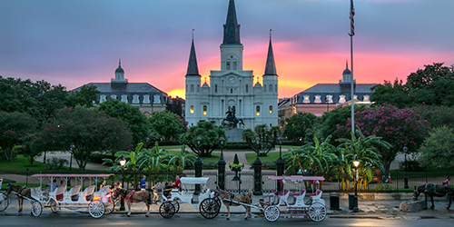 Jackson Square Sunset by Rebecca Todd/NewOrleans.com