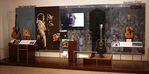 The Musical Instrument Museum's Artist Gallery features instruments and costumes belonging to popular artists like Johnny Cash
